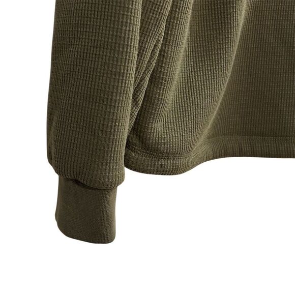 BC Clothing Men's M Green 1/4 Zip Fleece Pullover Sweater Casual - Picture 6 of 11